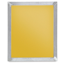 Printer's Edge Aluminum Screen Printing Frame - 20" x 24" x 1 1/4", Yellow, 230 mesh - top view