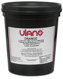 Ulano Orange - Front view of 28 oz Tub of Ulano Orange