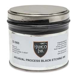 Hanco Oil Based Etching Ink - 1 lb, Process Black - front