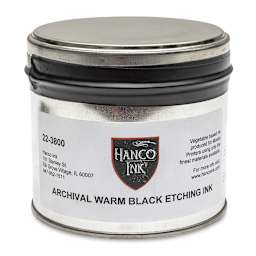 Hanco Oil Based Etching Ink - 1 lb, Warm Black - front