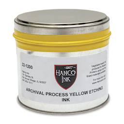 Hanco Oil Based Etching Ink - 1 lb, Process Yellow - front