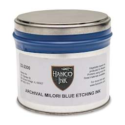 Hanco Oil Based Etching Ink - 1 lb, Milori Blue - front