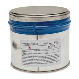 Hanco Oil Based Etching Ink - 1 lb, Ultramarine Blue - back