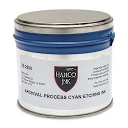 Hanco Oil Based Etching Ink - 1 lb, Process Cyan - front