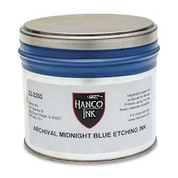 Hanco Oil Based Etching Ink - 1 lb, Midnight Blue - front
