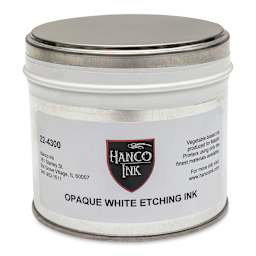 Hanco Oil Based Etching Ink - 1-1/2 lb, Opaque White - front