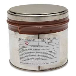 Hanco Oil Based Etching Ink - 1 lb, Dark Brown - back