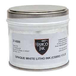 Hanco Litho Ink - 1 lb, Opaque White - front