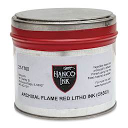 Hanco Litho Ink - 1 lb, Flame Red - front