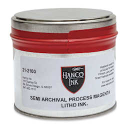 Hanco Litho Ink - 1 lb, Process Magenta - front
