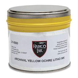 Hanco Litho Ink - 1 lb, Yellow Ochre - front