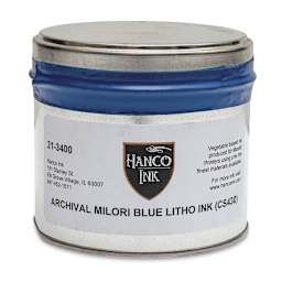 Hanco Litho Ink - 1 lb, Milori Blue - front
