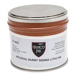 Hanco Litho Ink - 1 lb, Burnt Sienna - front