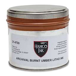 Hanco Litho Ink - 1 lb, Burnt Umber - front
