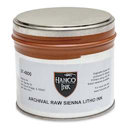 Hanco Litho Ink - 1 lb, Raw Sienna - front