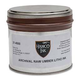 Hanco Litho Ink - 1 lb, Raw Umber - front