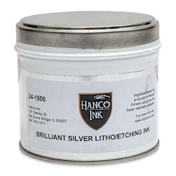 Hanco Litho Ink - 1 lb, Brilliant Silver - front