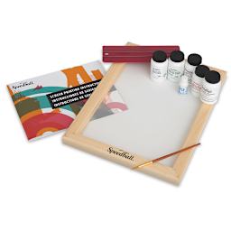 Speedball Screen Printing Essential Tools Kit - Components of set shown