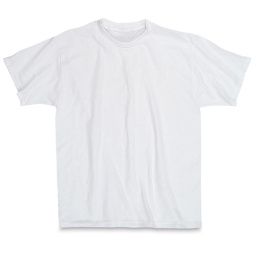 First Quality 50/50 T-Shirts, Adult Sizes - White Medium