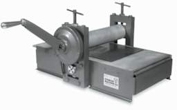 Conrad Blankets for E12 Etching Press - 12" x 24" - in use, wide view