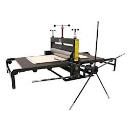 Conrad C25 Etching Press, blanket on press