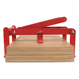 Woodzilla Hand Lino Press - Red, 11-3/4" x 16-1/2"