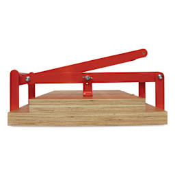 Woodzilla Hand Lino Press - Red, 11-3/4" x 16-1/2", Wide Base