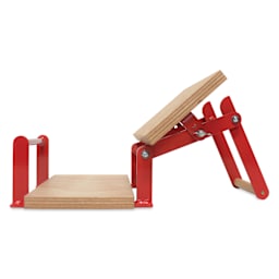 Woodzilla Hand Lino Press - Red, 5-7/8" x 8-1/4", press open