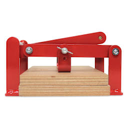 Woodzilla Hand Lino Press - Red, 5-7/8" x 8-1/4"