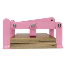Woodzilla Hand Lino Press - Pink, 5-7/8" x 8-1/4"