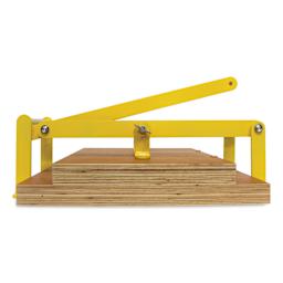 Woodzilla Hand Lino Press - Yellow, 11-3/4" x 16-1/2", Wide Base