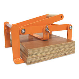 Woodzilla Hand Lino Press - Sunrise, 8-1/4" x 11-3/4", at an angle