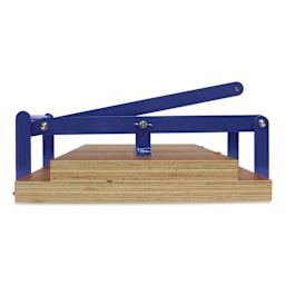 Woodzilla Hand Lino Press - Blue, 11-3/4" x 16-1/2", Wide Base