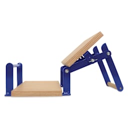 Woodzilla Hand Lino Press - Blue, 5-7/8" x 8-1/4", press open