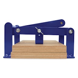 Woodzilla Hand Lino Press - Blue, 5-7/8" x 8-1/4"
