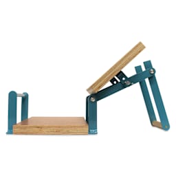 Woodzilla Hand Lino Press - Turquoise, 8-1/4" x 11-3/4", open press