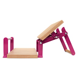 Woodzilla Hand Lino Press - Purple, 5-7/8" x 8-1/4", press open