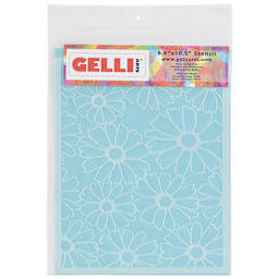 Gelli Arts Stencil - Flower, 8-1/2" x 10-1/2" (In packaging)
