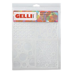 Gelli Arts Stencil - Multi Design, 8" x 10"