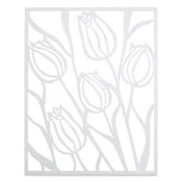 Gelli Arts Stencil - Tulip, 8" x 10"