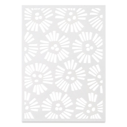 Gelli Arts Stencil - Abstract Flower, 5" x 7"