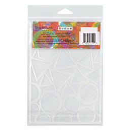 Gelli Arts Stencil - Geo, 5" x 7", back of packaging