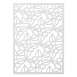 Gelli Arts Stencil - Gaultheria, 5" x 7" - out of packaging