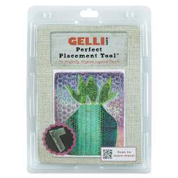 Gelli Arts Perfect Placement Tool - 10"W x 13-1/2"L x 1"H (Front of packaging)
