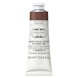 Charbonnel Etching Ink - Colored Sepia, 60 ml