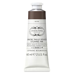 Charbonnel Etching Ink - Basic Bistre, 60 ml