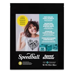 Speedball Speed Screens - 10" x 12", Pkg of 3, front of the packaging