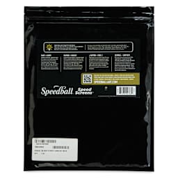 Speedball Speed Screens - 10" x 12", Pkg of 6, back of the packaging