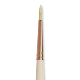 Blick x Raphaël L'Impressionniste Synthetic Bristle Brush - Round, Size 2, Long Handle close up