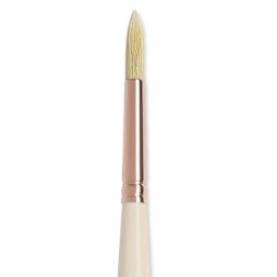 Blick x Raphaël L'Impressionniste Synthetic Bristle Brush - Round, Size 10, Long Handle close up